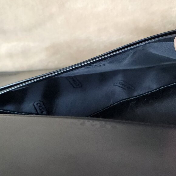 Coach Black Tri-fold Wallet, Authentic - Picture 7 of 10